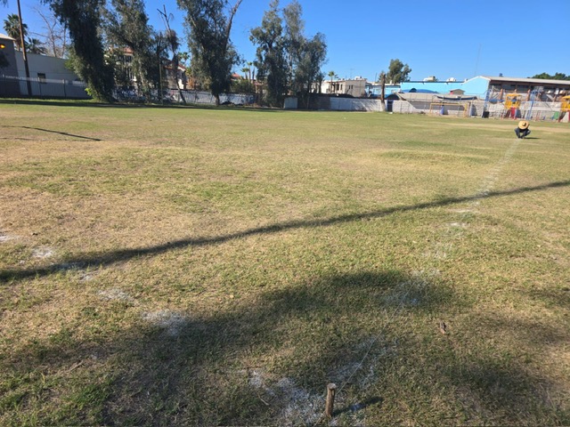 CONSTRUCCIÓN DE CANCHA FÚTBOL 11 EN CAMPO 2, CIUDAD DEPORTIVA MEXICALI EN MEXICALI