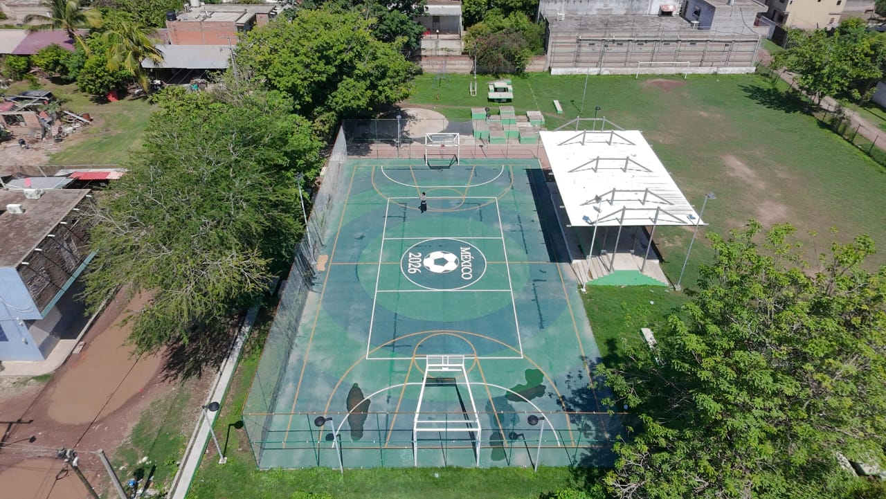 REHABILITACIÓN DE CANCHA FÚTBOL 5 EN UNIDAD DEPORTIVA INDEPENDENCIA EN TUXPAN