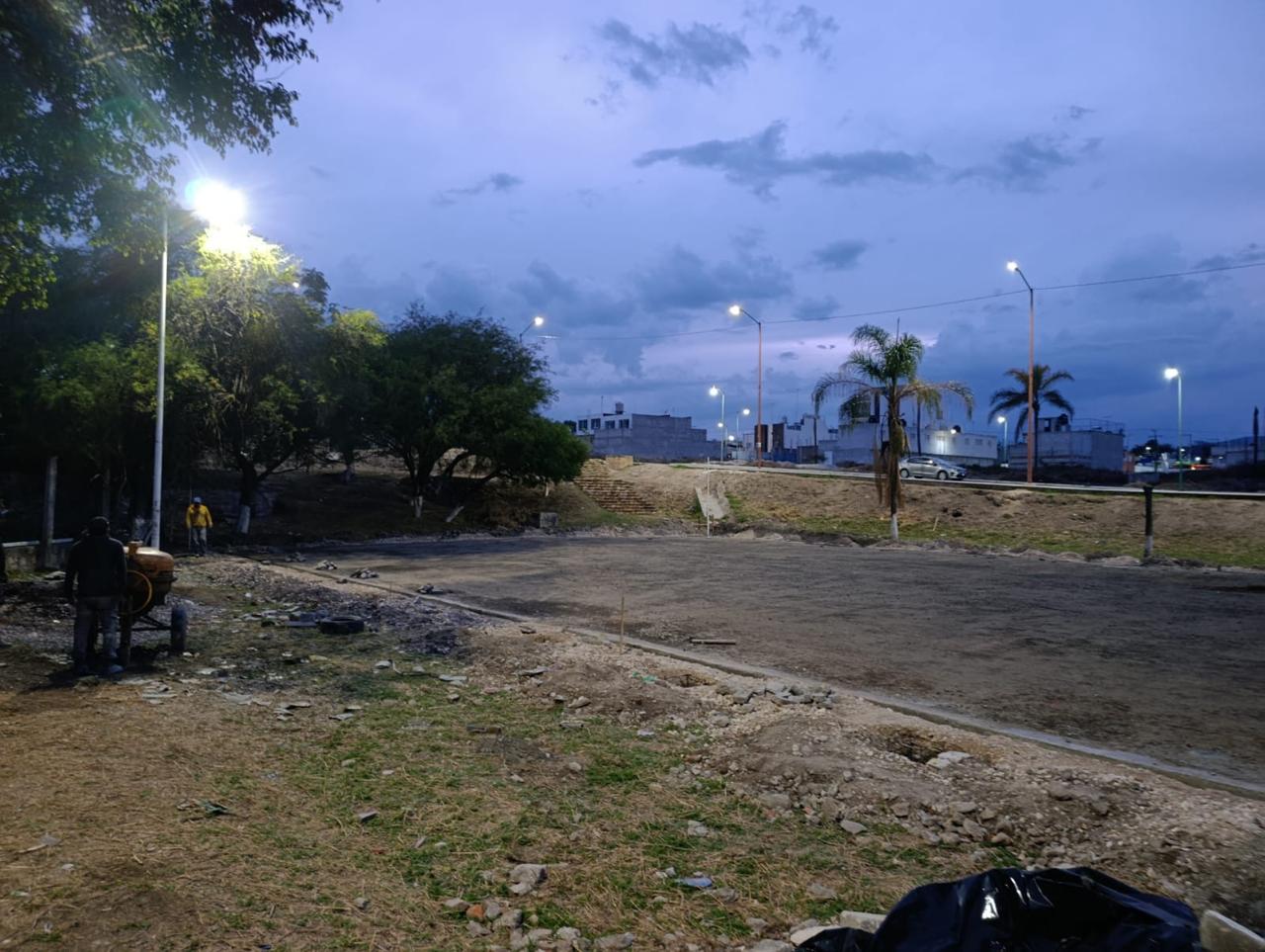 CONSTRUCCIÓN DE CANCHA DE FÚTBOL 5 EN LA JOYA DE SAN PEDRO AJOQUIACO EN TEHUACÁN