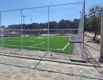 CONSTRUCCIÓN DE CANCHA DE FÚTBOL 5 EN PARQUE LOS HUMEROS EN CHIGNAUTLA