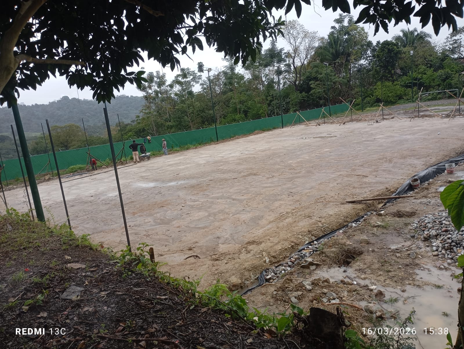 CONSTRUCCIÓN DE CANCHA DE FÚTBOL 5 EN CALZADA CUETZALAN EN CUETZALAN DEL PROGRESO