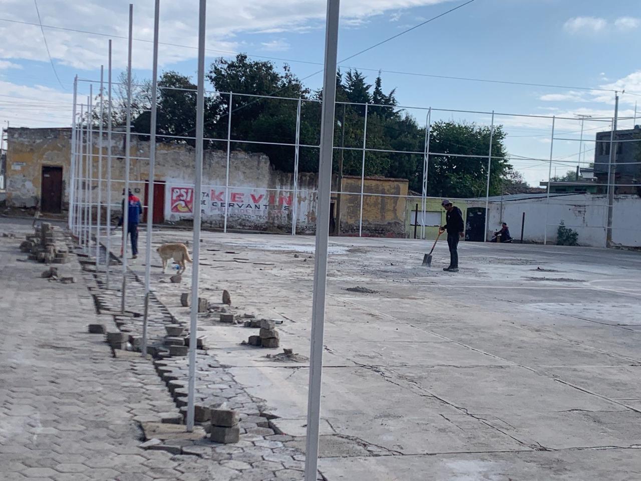 CONSTRUCCIÓN DE CANCHA DE FÚTBOL 5 EN COLONIA SEGUNDO BARRIO DE SAN JUAN EN TOCHTEPEC