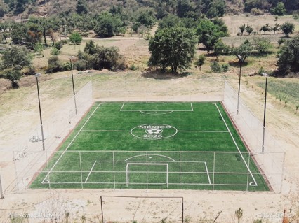 CONSTRUCCIÓN DE CANCHA DE FÚTBOL 5 EN SAN LUCAS ATZALA EN SAN ANDRÉS CALPAN