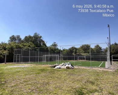 CONSTRUCCIÓN DE CANCHA DE FÚTBOL 5 EN TEXCALACO EN TETELES DE ÁVILA CASTILLO