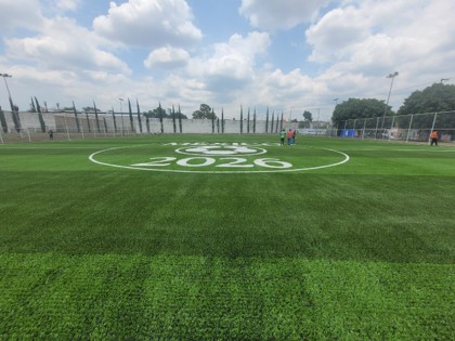 CONSTRUCCIÓN DE CANCHA DE FÚTBOL 11 EN POLIDEPORTIVO JOSÉ MARÍA MORELOS Y PAVÓN EN PUEBLA