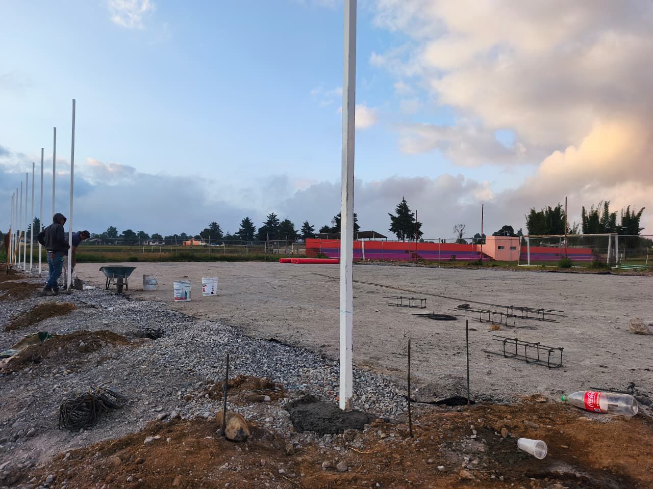 CONSTRUCCIÓN DE CANCHA DE FÚTBOL 5 EN COLONIA TLATEMPA EN ZACATLÁN