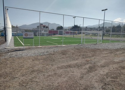 CONSTRUCCIÓN DE CANCHA DE FÚTBOL 7 EN COLONIA CONCEPCIÓN EN GUADALUPE VICTORIA