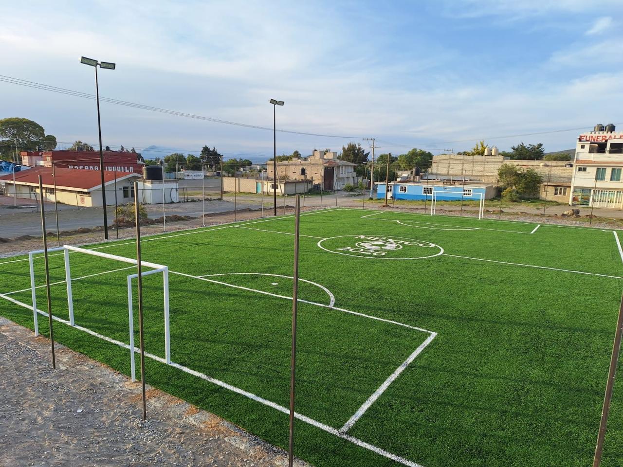 CONSTRUCCIÓN DE CANCHA DE FÚTBOL 7 EN COLONIA CONCEPCIÓN EN GUADALUPE VICTORIA