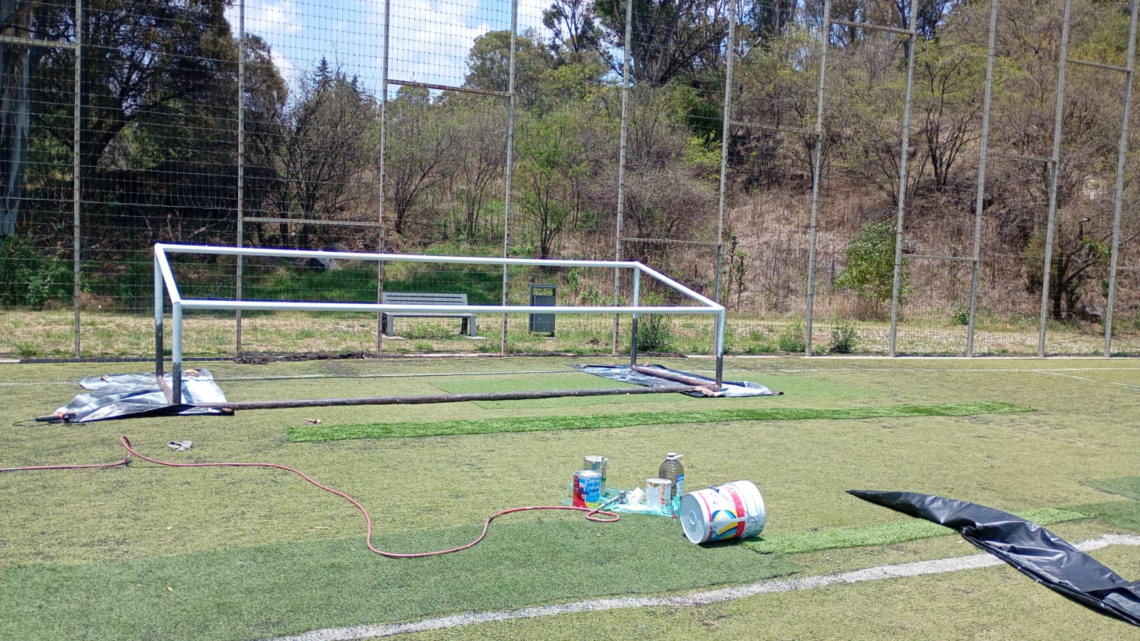 REHABILITACIÓN DE CANCHA DE FÚTBOL 7 EN PARQUE CERRO DE AMALUCAN 1 EN PUEBLA