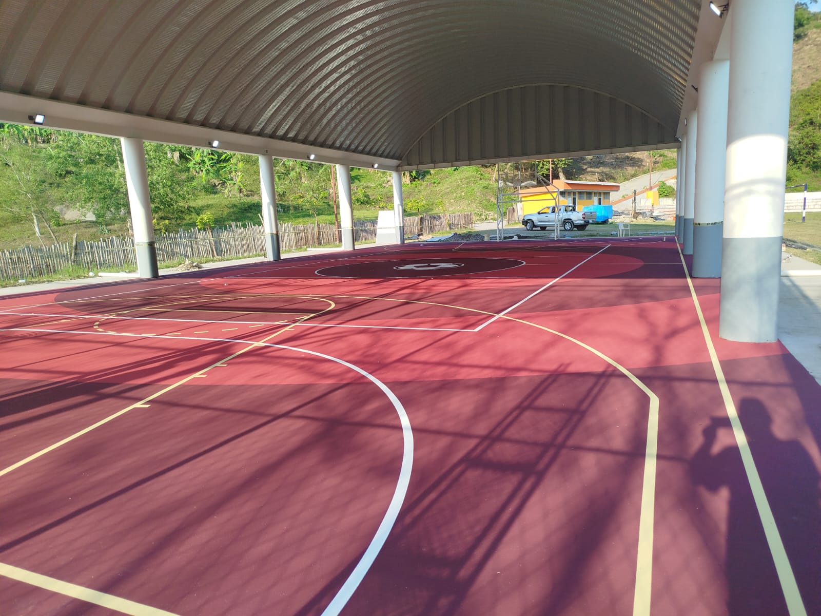 REHABILITACIÓN DE LA MULTICANCHA EN LA UNIDAD DEPORTIVA DE PANTEPEC