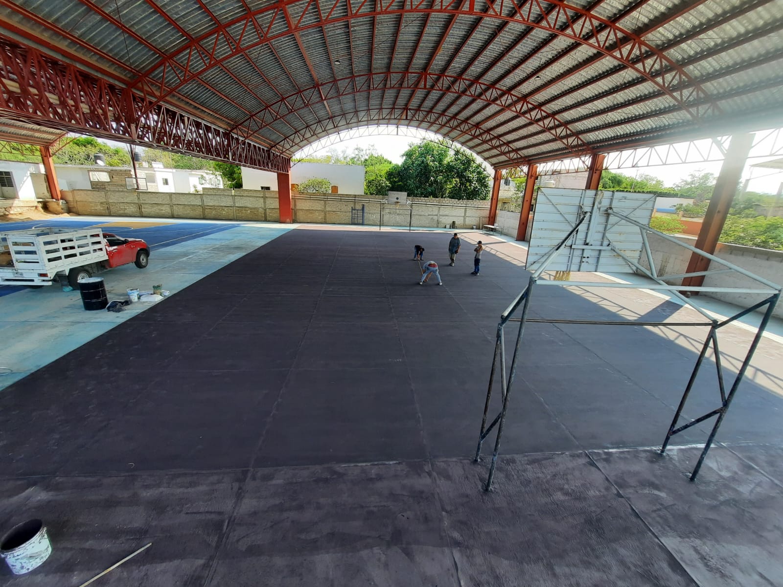 REHABILITACIÓN DE MULTICANCHA EN COLONIA TERCERA SECCIÓN EN TOTOLTEPEC DE GUERRERO