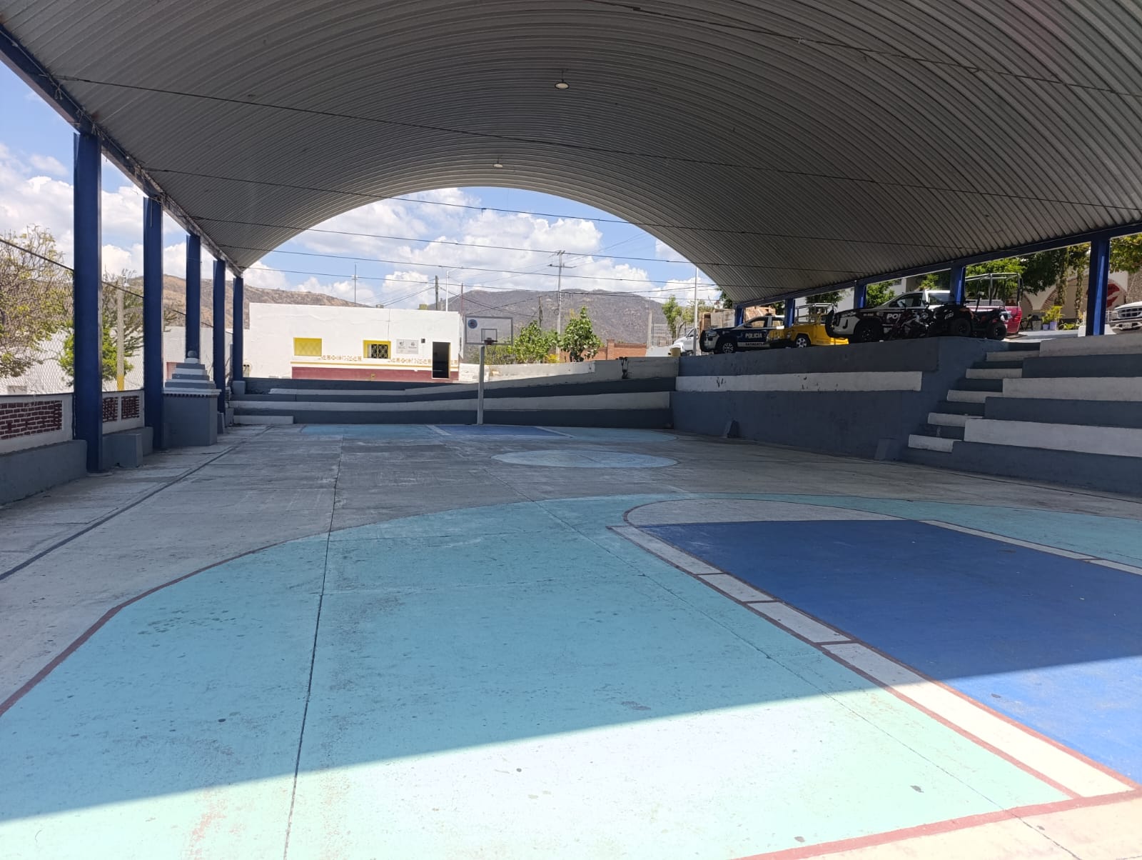 REHABILITACIÓN DE MULTICANCHA EN COLONIA PRIMERA SECCIÓN EN XAYACATLÁN DE BRAVO
