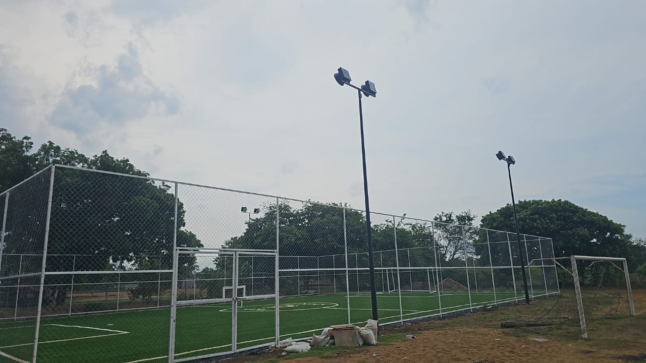CONSTRUCCIÓN DE CANCHA FÚTBOL 5 EN CAMPO AUGUSTO GÓMEZ VILLANUEVA EN ARMERÍA