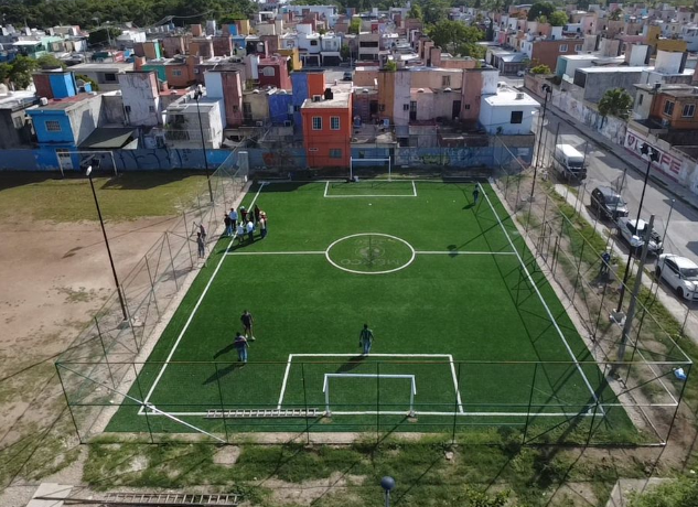 CONSTRUCCIÓN DE CANCHA DE FÚTBOL 5 EN LA CANCHA NUEVA SM 200 EN BENITO JUÁREZ