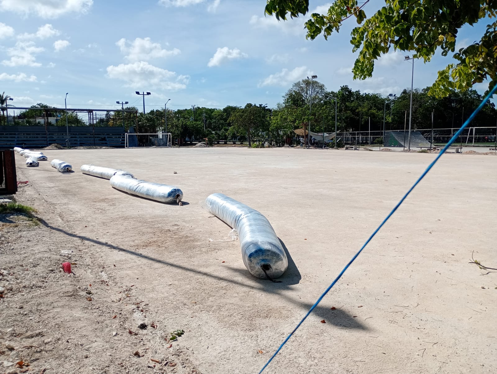 CONSTRUCCIÓN DE CANCHA DE FÚTBOL 7 EN LA CANCHA DE FÚTBOL NÚMERO  2 UNIDAD DEPORTIVA TULUM