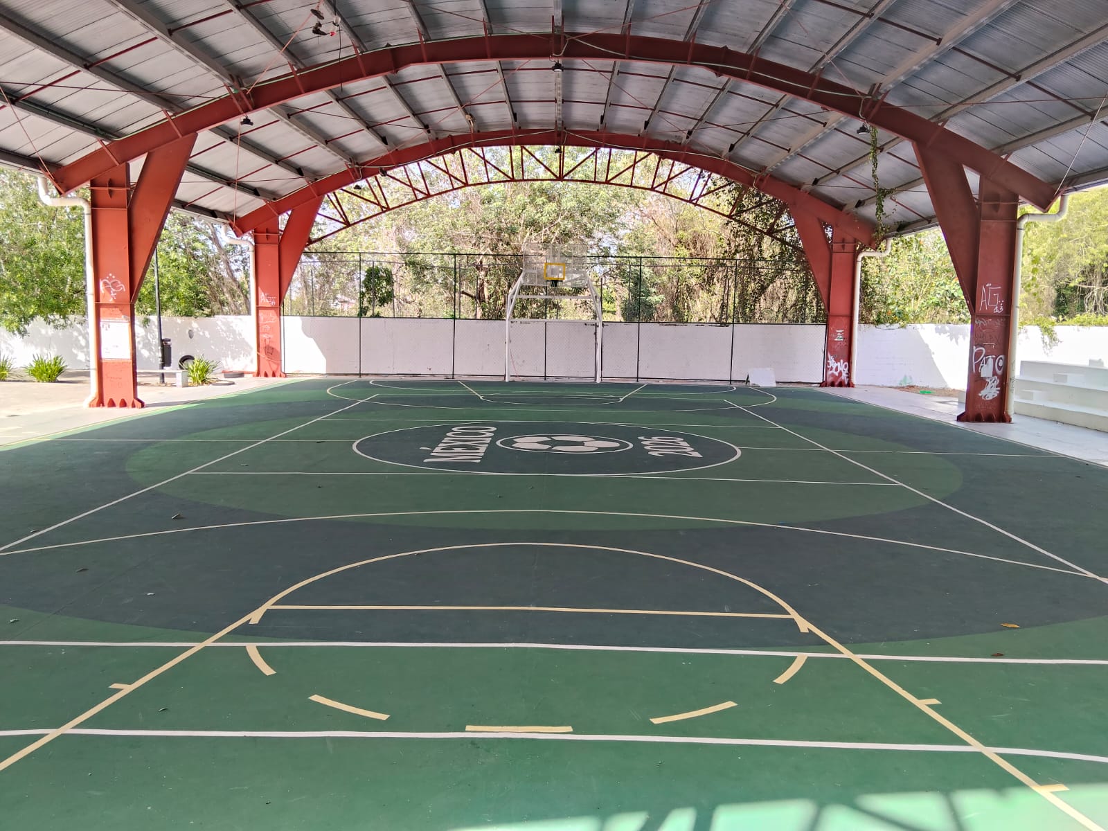 REHABILITACIÓN DE MULTICANCHA EN PARQUE INDEPENDENCIA 1 EN PLAYA DEL CARMEN