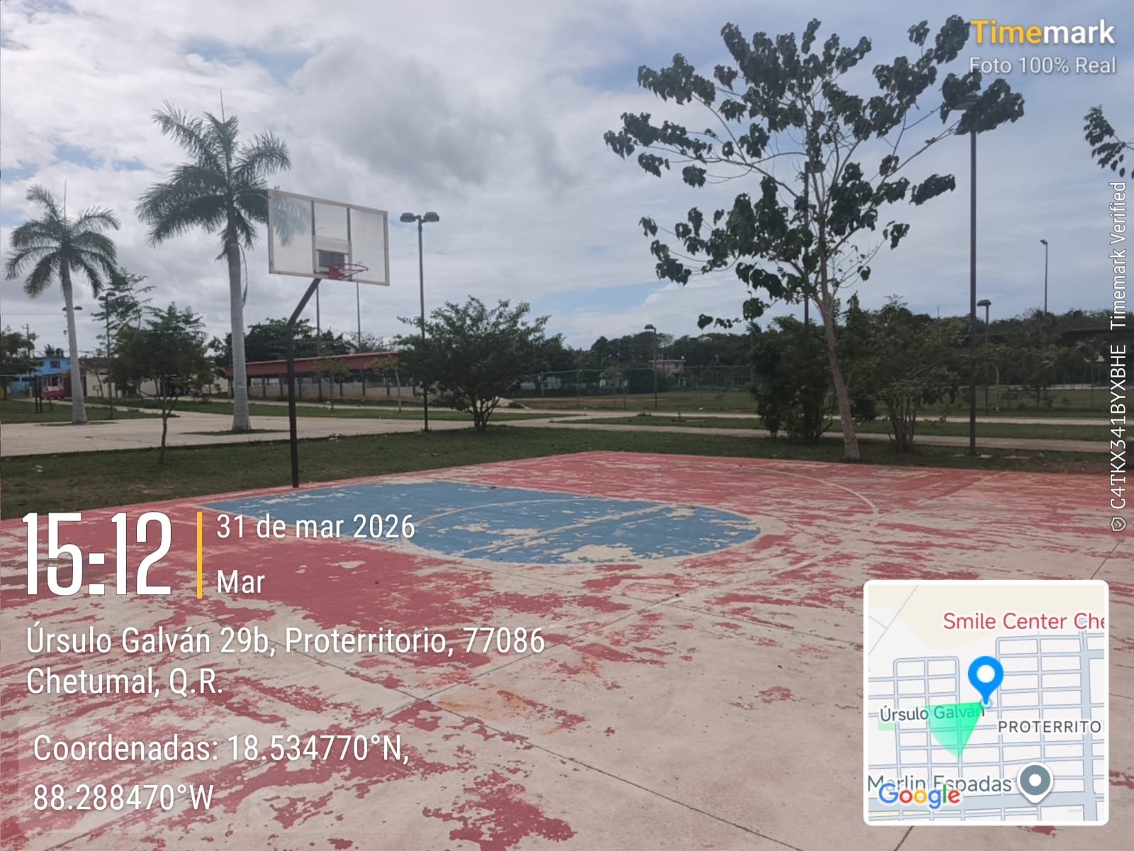 REHABILITACIÓN DE MULTICANCHA EN EL CENTRO DE DESARROLLO COMUNITARIO Y POLIDEPORTIVO EN PROTERRITORIO 1 EN OTHÓN P BLANCO
