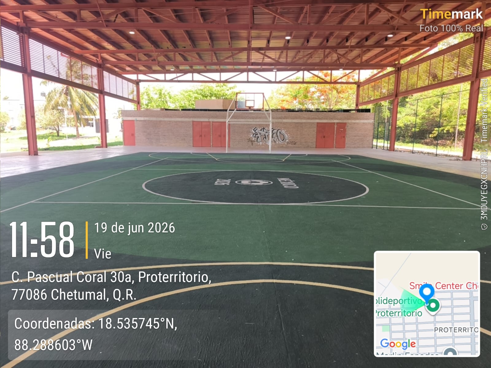 REHABILITACIÓN DE MULTICANCHA EN EL CENTRO DE DESARROLLO COMUNITARIO Y POLIDEPORTIVO EN PROTERRITORIO 1 EN OTHÓN P BLANCO