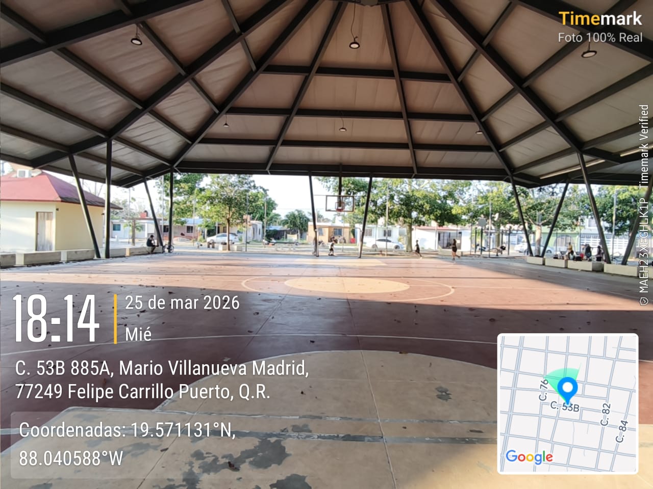 REHABILITACIÓN DE MULTICANCHA EN EL CENTRO DE DESARROLLO COMUNITARIO Y PARQUE DEPORTIVO INFONAVIT 1 EN FELIPE CARRILLO PUERTO