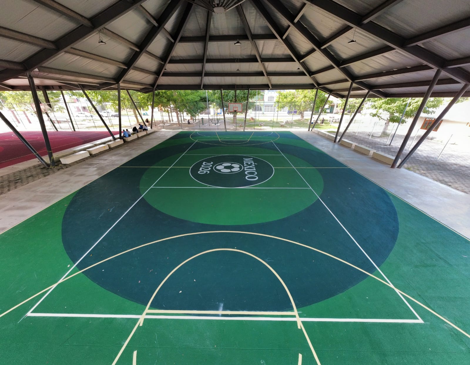 REHABILITACIÓN DE MULTICANCHA EN EL CENTRO DE DESARROLLO COMUNITARIO Y PARQUE DEPORTIVO INFONAVIT 2 EN FELIPE CARRILLO PUERTO