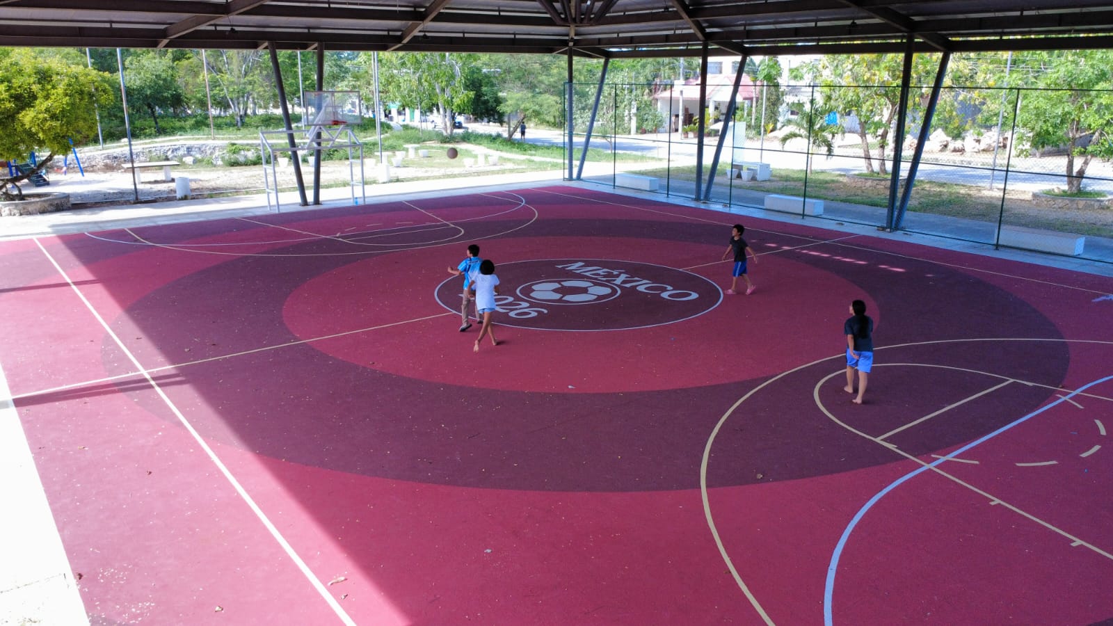 REHABILITACIÓN DE MULTICANCHA EN EL PARQUE CON INFRAESTRUCTURA INCLUSIVA Y DEPORTIVA 3 EN FELIPE CARRILLO PUERTO