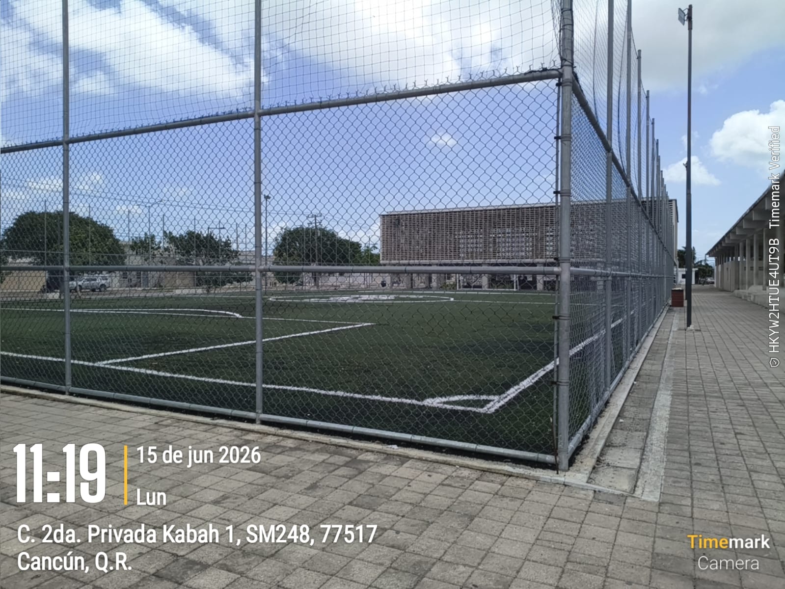 REHABILITACIÓN DE CANCHA DE FÚTBOL 7 EN EL PARQUE Y MÓDULO DEPORTIVO LOS GEMELOS 3 EN BENITO JUÁREZ