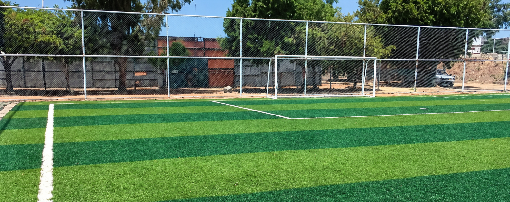 CONSTRUCCIÓN DE CANCHA FÚTBOL 5 EN UNIDAD DEPORTIVA ZURDO MEZA EN TECATE