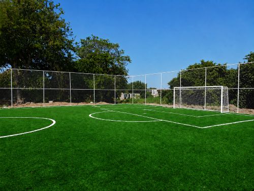 CONSTRUCCIÓN DE CANCHA DE FÚTBOL 5 EN LA CANCHA DE CHABLE EN EMILIANO ZAPATA