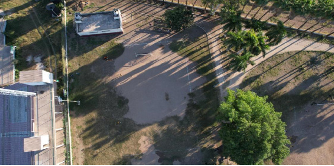 CONSTRUCCIÓN DE CANCHA FÚTBOL 5 EN UNIDAD DEPORTIVA CENTENARIO EN AHOME