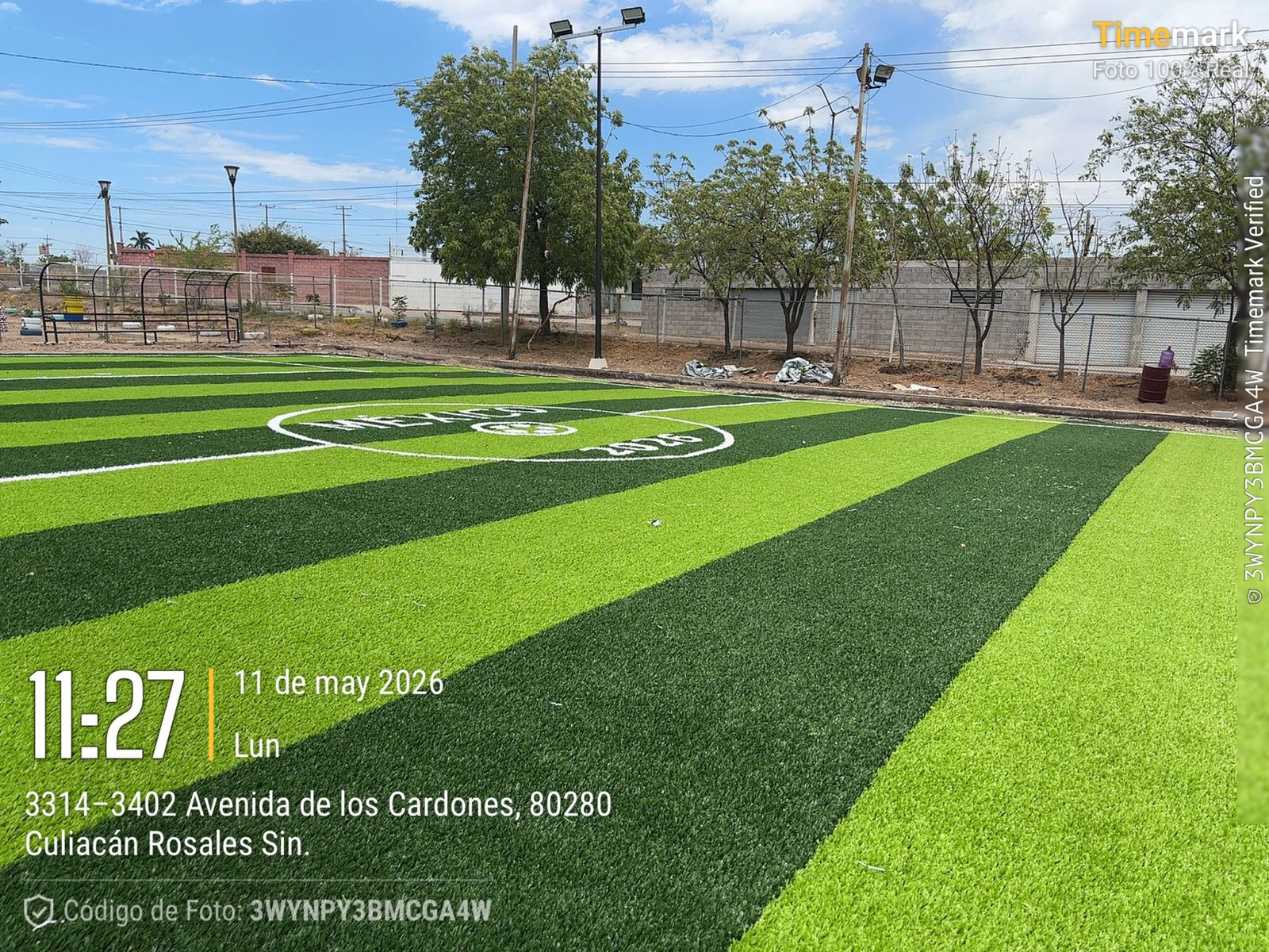 CONSTRUCCIÓN DE CANCHA FÚTBOL 5 EN MEZQUITILLO EN CULIACÁN