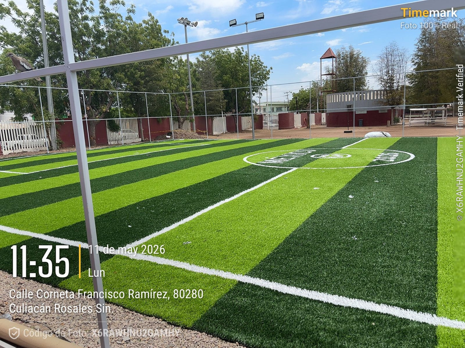 CONSTRUCCIÓN DE CANCHA FÚTBOL 5 EN 21 DE MARZO EN CULIACÁN