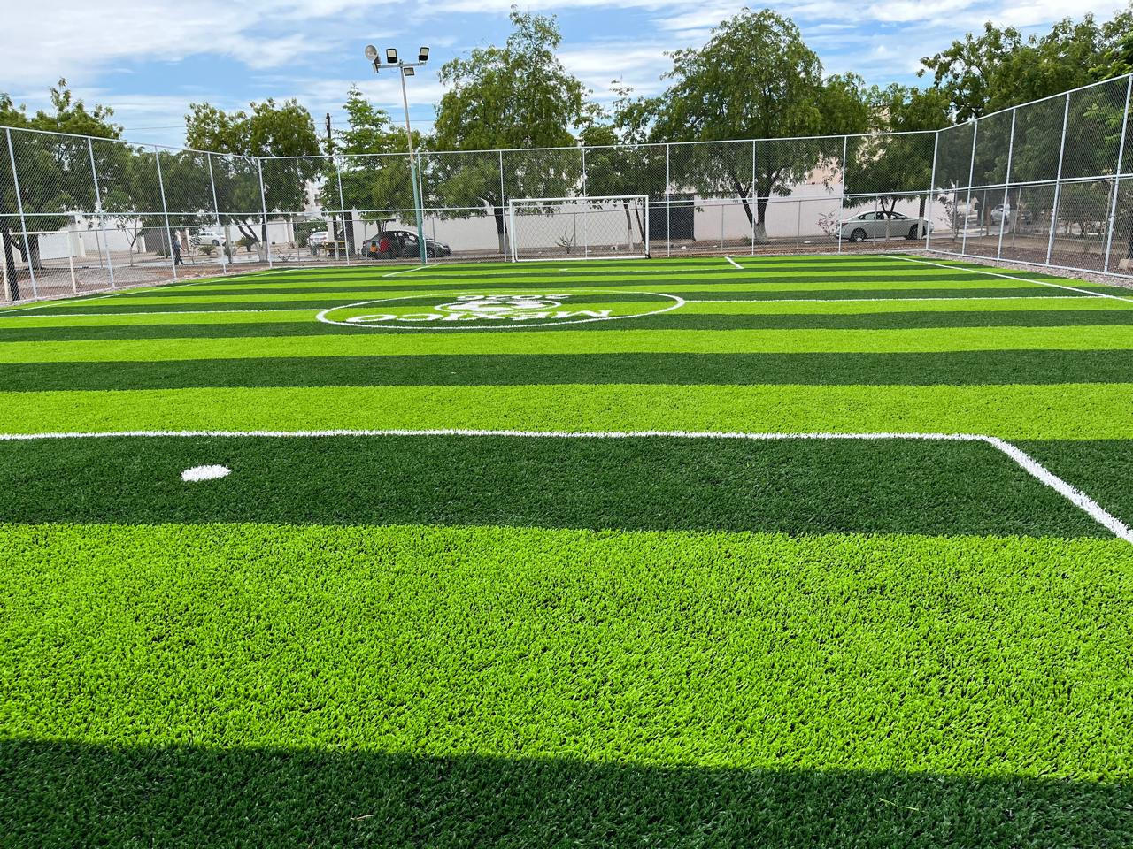 CONSTRUCCIÓN DE CANCHA FÚTBOL 5 EN VALLE DORADO EN CULIACÁN