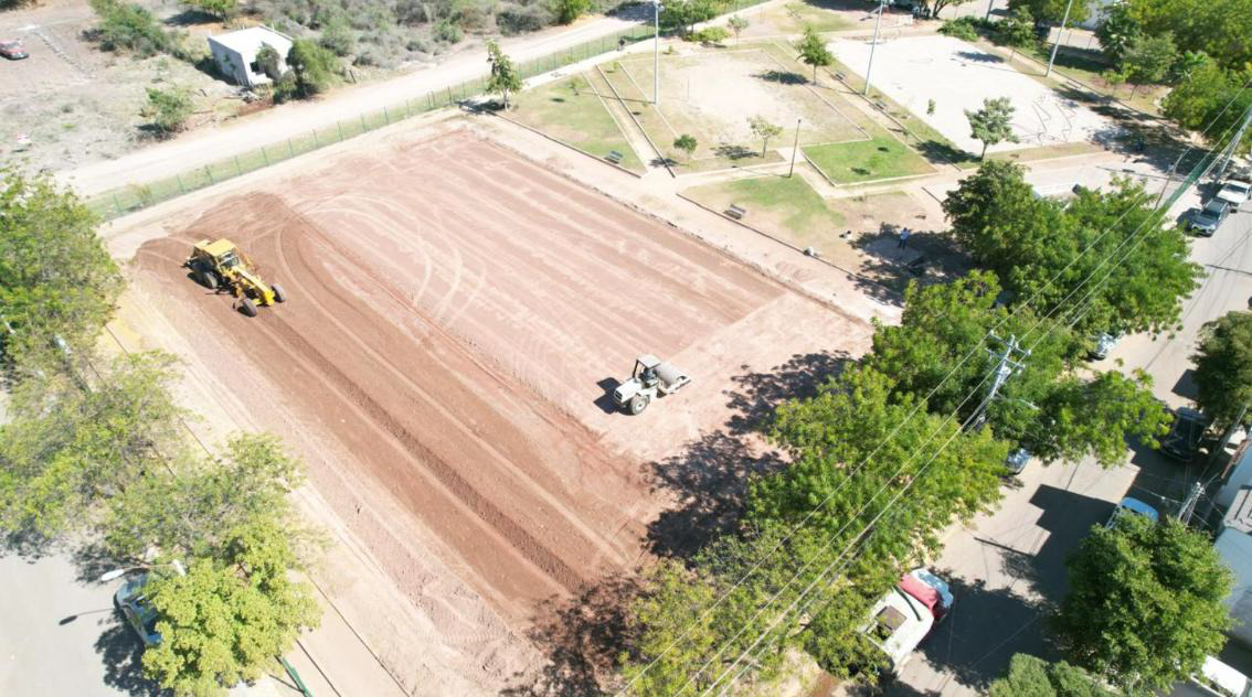 CONSTRUCCIÓN DE CANCHA FÚTBOL 7 EN MÓDULO DEPORTIVO FRACC.  PRADO BONITO EN SALVADOR ALVARADO