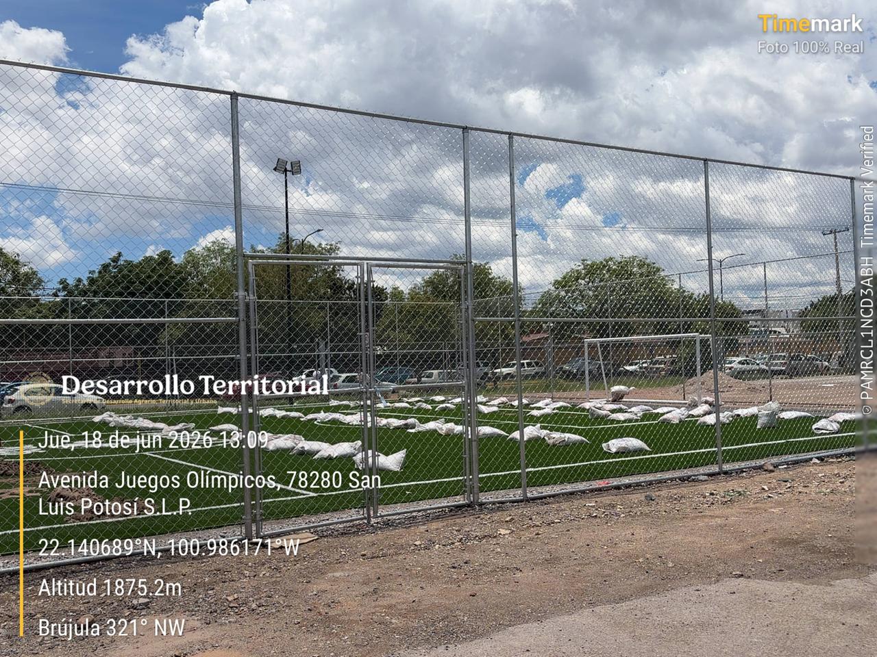 CONSTRUCCIÓN DE CANCHA DE FÚTBOL 5 EN CENTRO DE DESARROLLO DE TALENTOS Y ALTO RENDIMIENTO PLAN DE SAN LUIS POTOSÍ