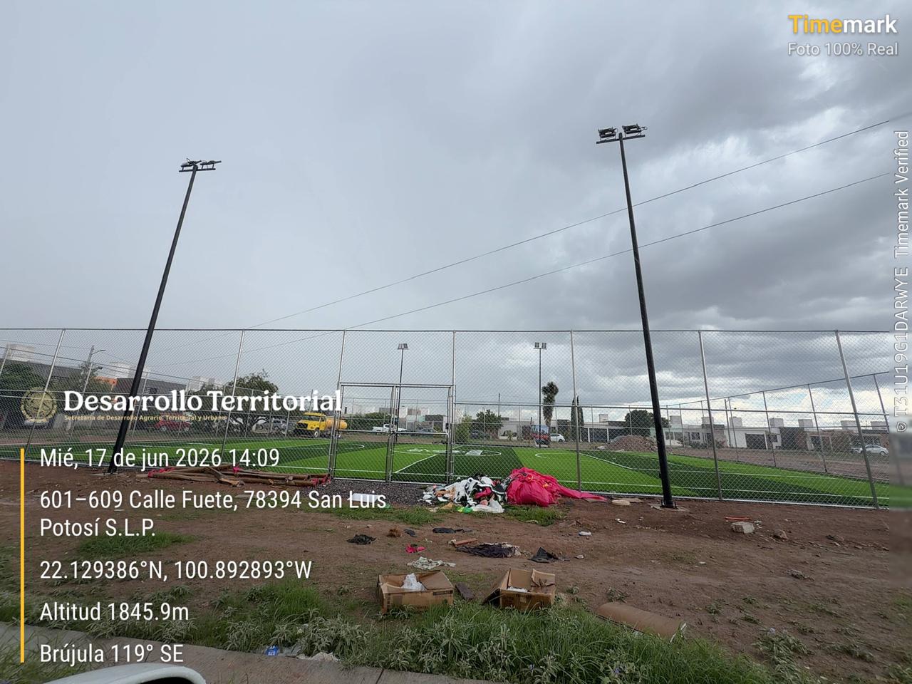 CONSTRUCCIÓN DE CANCHA DE FÚTBOL 5 EN PARQUE LA HERRADURA 1 EN VILLA DE POZOS