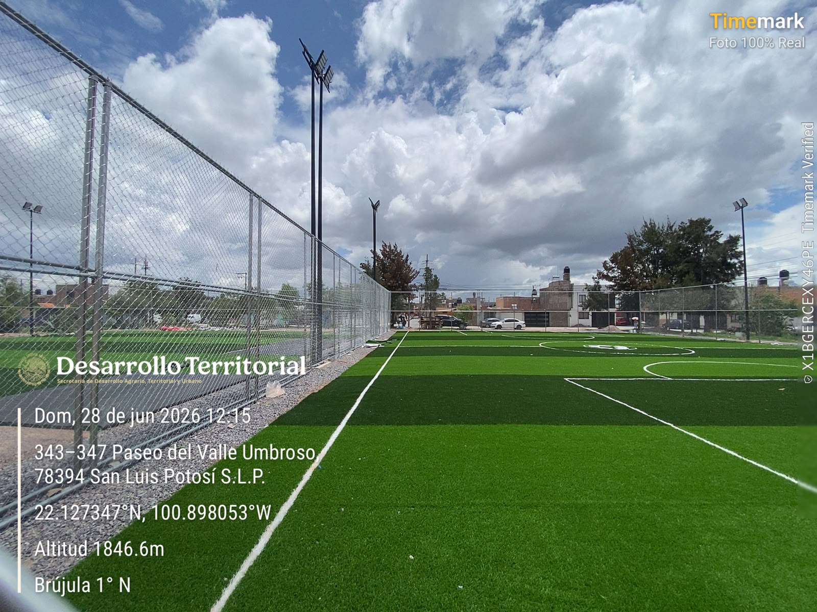 CONSTRUCCIÓN DE CANCHA DE FÚTBOL 5 EN CANCHAS PEÑÓN 2 EN VILLA DE POZOS