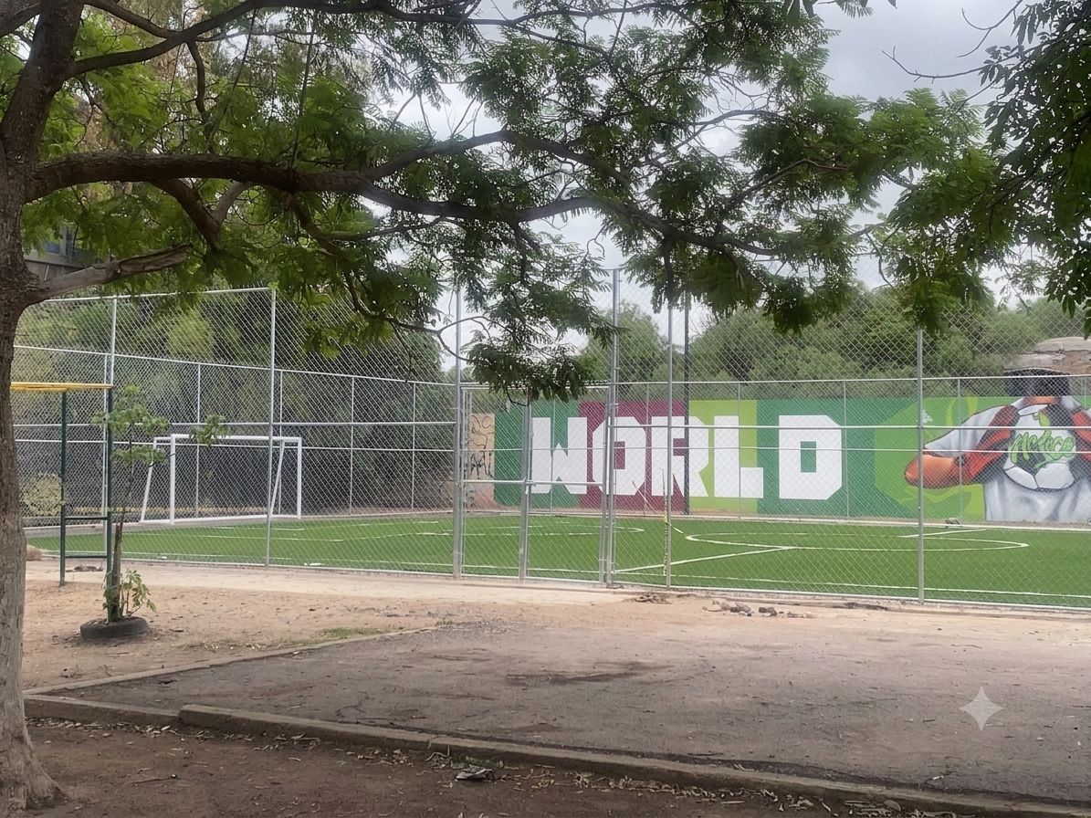 CONSTRUCCIÓN DE CANCHA DE FÚTBOL 5 EN UNIDAD DEPORTIVA MONTECILLO EN SAN LUIS POTOSÍ