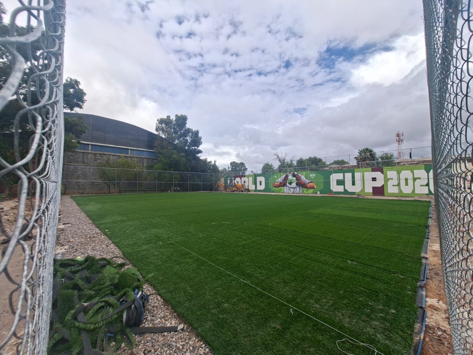 CONSTRUCCIÓN DE CANCHA DE FÚTBOL 5 EN UNIDAD DEPORTIVA MONTECILLO EN SAN LUIS POTOSÍ