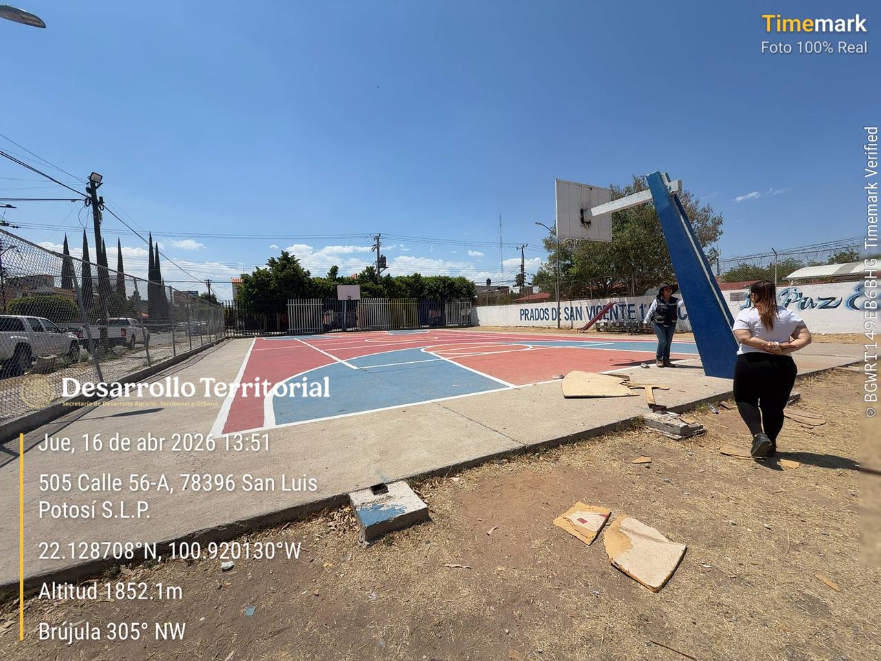 REHABILITACIÓN DE MULTICANCHA EN COLONIA VILLA JARDÍN EN SAN LUIS POTOSÍ