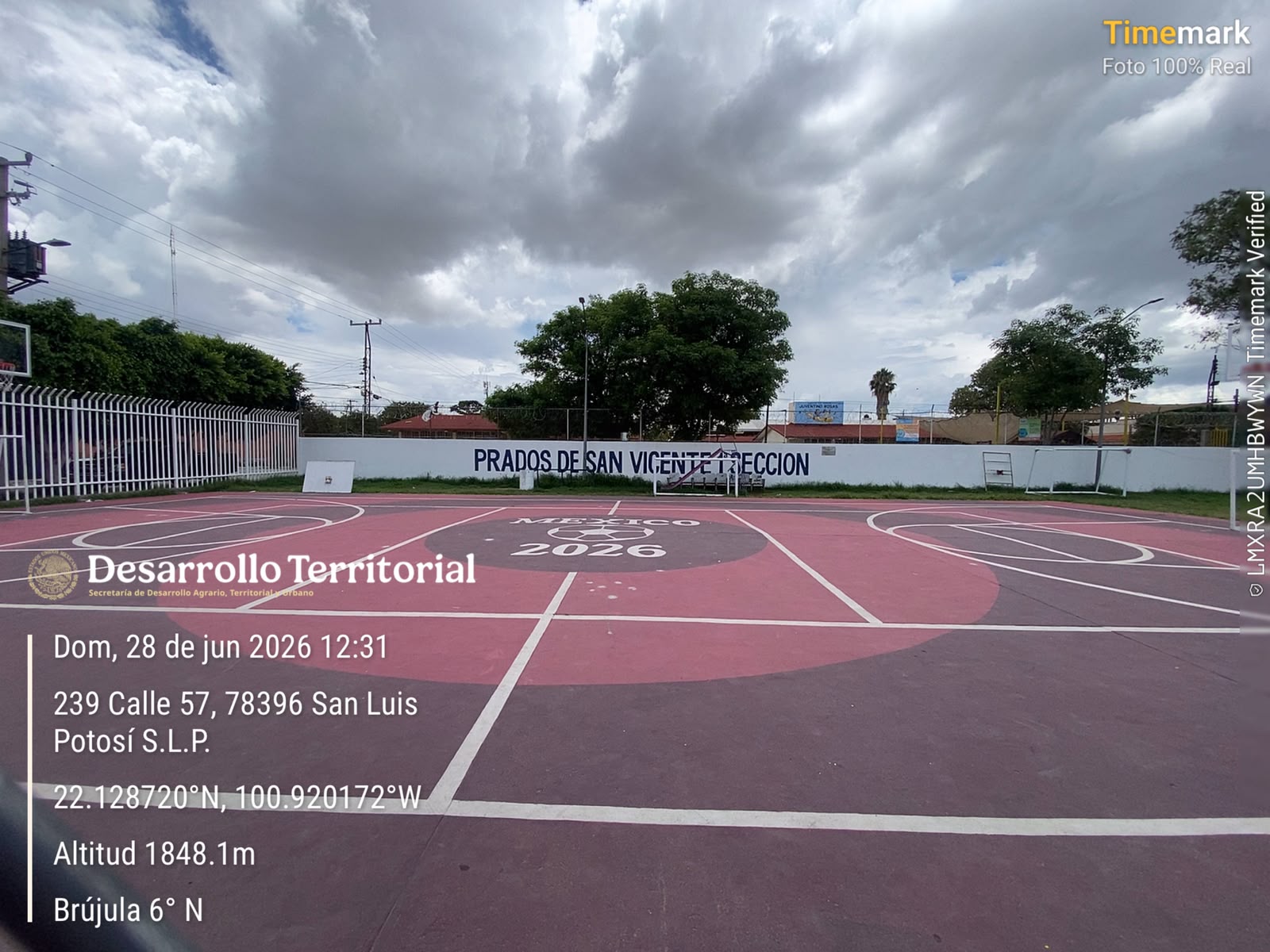 REHABILITACIÓN DE MULTICANCHA EN COLONIA VILLA JARDÍN EN SAN LUIS POTOSÍ