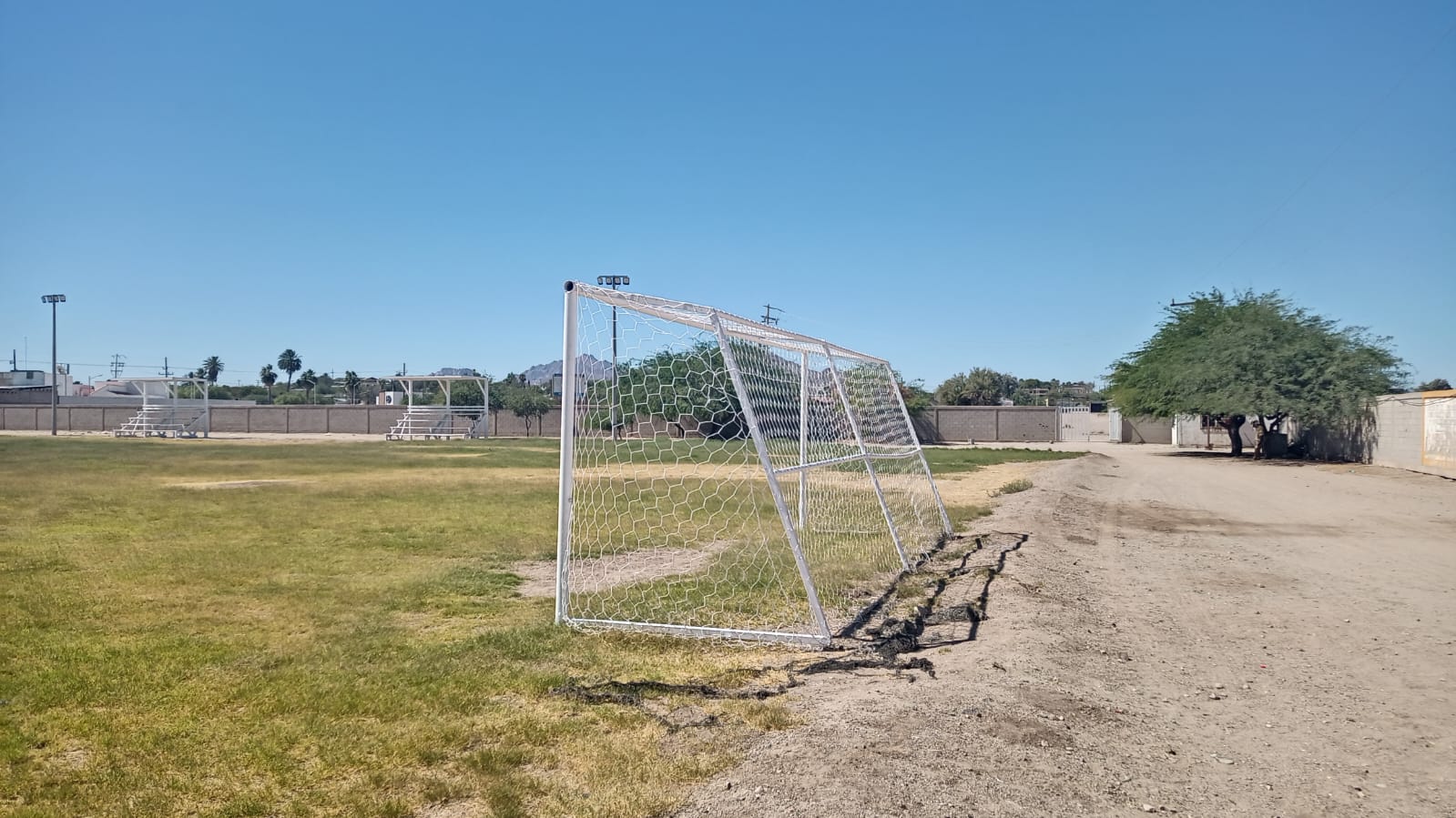 REHABILITACIÓN DE CANCHA FÚTBOL 11 EN ESTADIO MUNICIPAL DE BÉISBOL EN GENERAL PLUTARCO ELÍAS CALLES