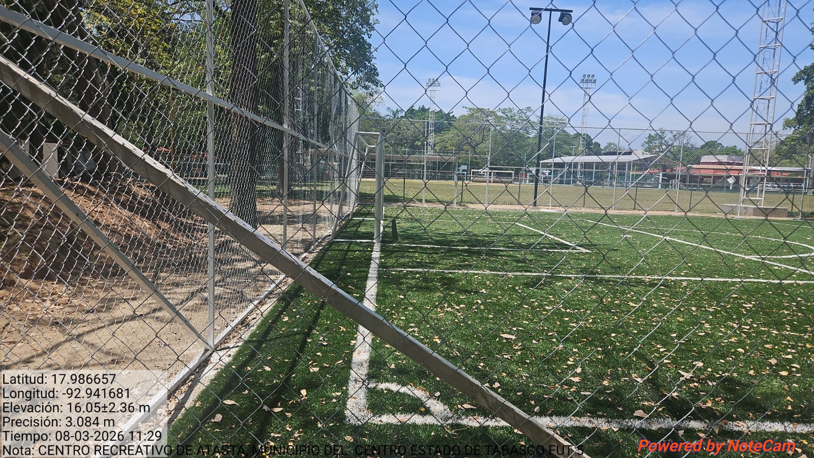CONSTRUCCIÓN DE CANCHA DE FÚTBOL 5 EN CIUDAD DEPORTIVA II ATASTA DE SERRA EN CENTRO