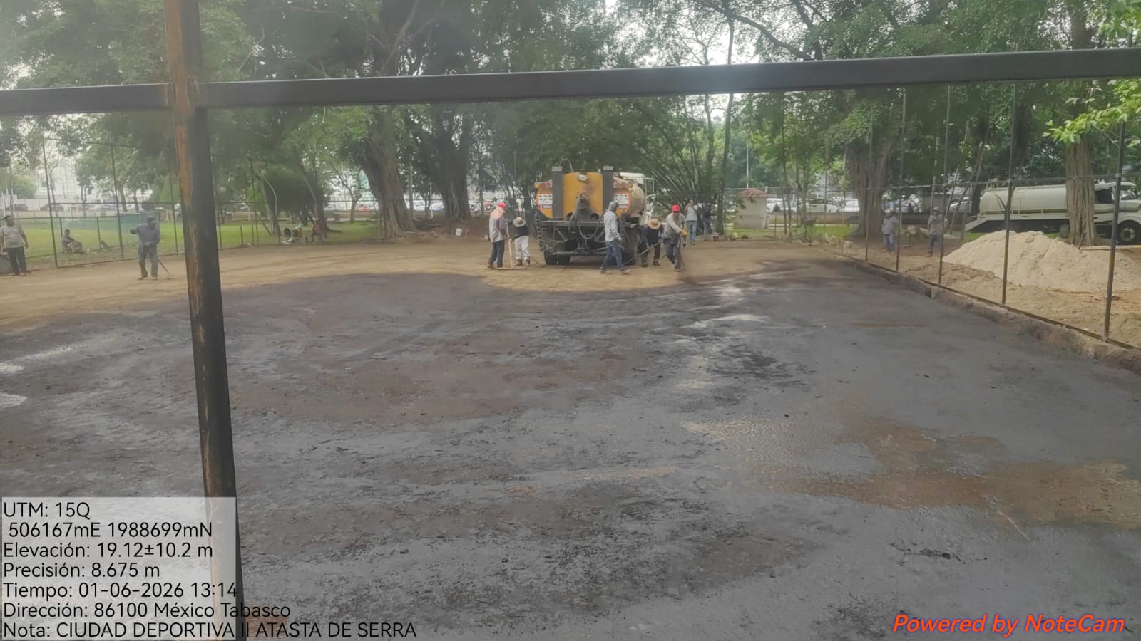 CONSTRUCCIÓN DE CANCHA DE FÚTBOL 5 EN CIUDAD DEPORTIVA II ATASTA DE SERRA EN CENTRO