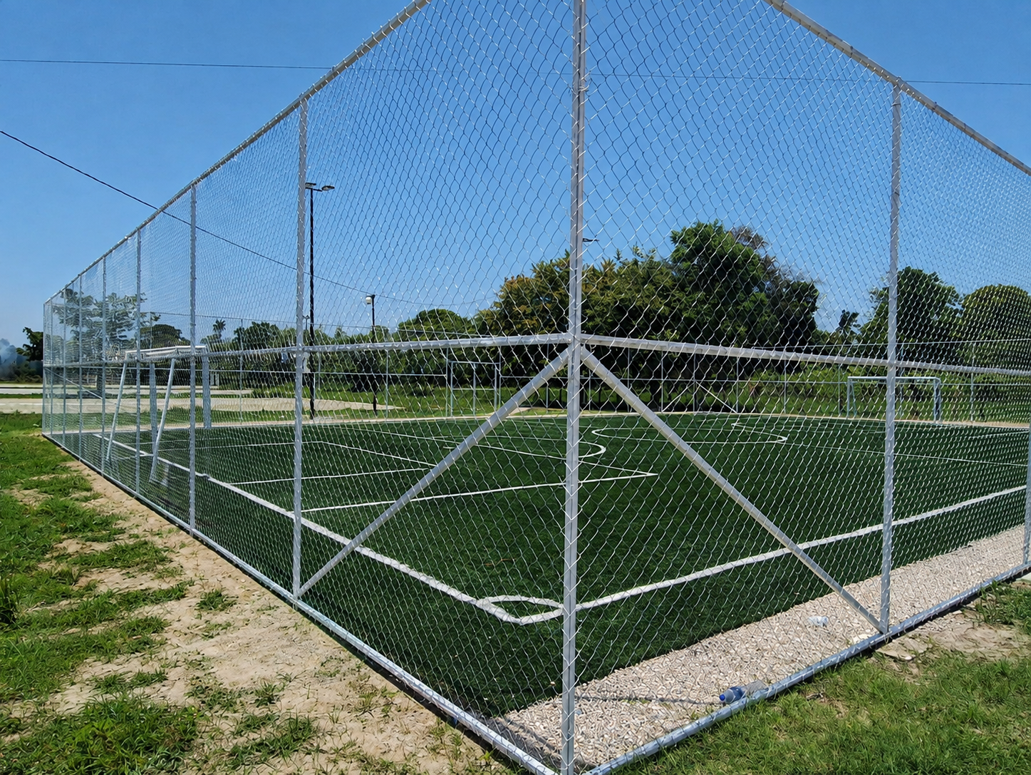 CONSTRUCCIÓN DE CANCHA DE FÚTBOL 5 EN LA UNIDAD DEPORTIVA DE LA VILLA JALUPA EN JALPA DE MÉNDEZ