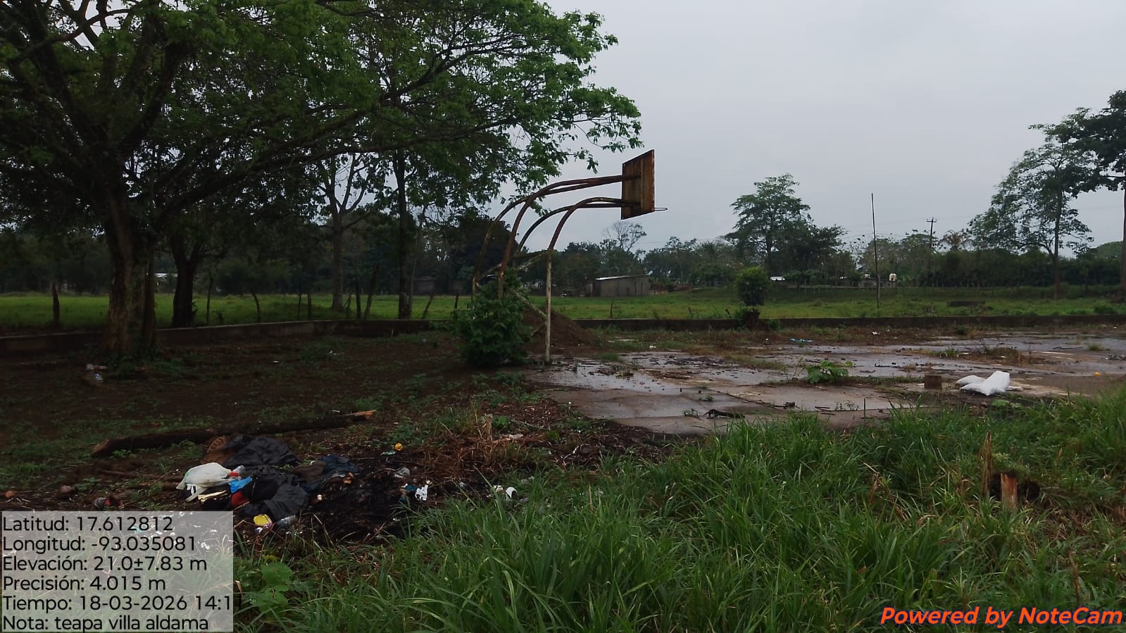 CONSTRUCCIÓN DE CANCHA DE FÚTBOL 5 EN LA DEPORTIVA VILLA JUAN ALDAMA EN TEAPA