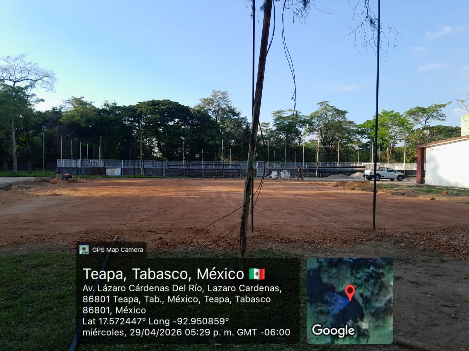 CONSTRUCCIÓN DE CANCHA DE FÚTBOL 5 EN LA DEPORTIVA DAMIÁN PISA BELTRÁN TEAPA EN TEAPA