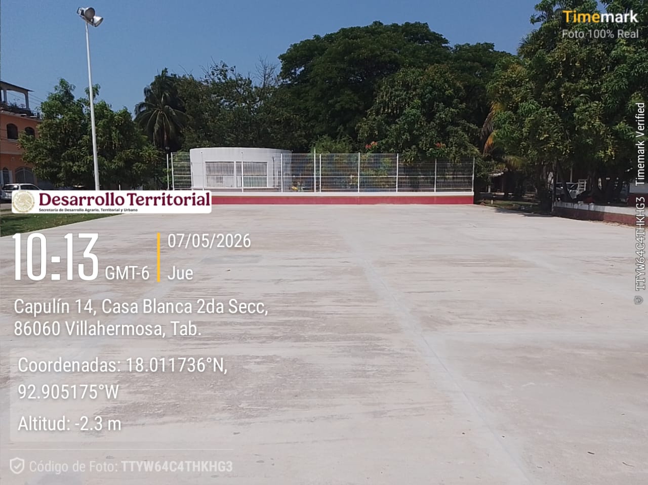 REHABILITACIÓN DE MULTICANCHA EN CANCHA DEL RECREATIVO DE LA CONFIANZA CASA BLANCA EN CENTRO