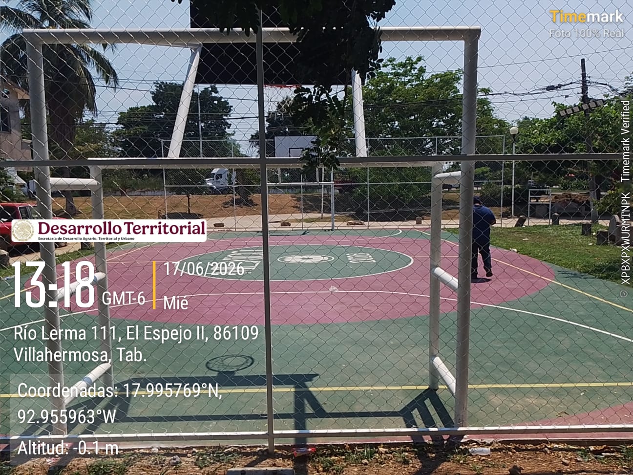 REHABILITACIÓN DE MULTICANCHA EN CANCHA DE LA COL ESPEJO 2 EN CENTRO