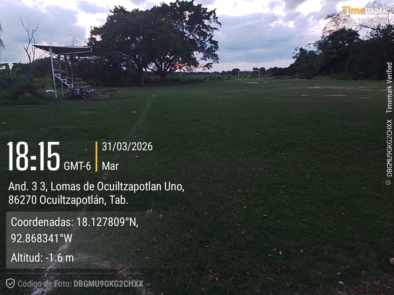 REHABILITACIÓN DE CANCHA DE FÚTBOL 7 EN CANCHA DE FÚTBOL DE LOMAS DE OCUILTZAPOTLÁN EN CENTRO