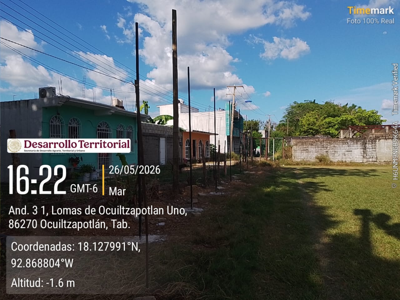 REHABILITACIÓN DE CANCHA DE FÚTBOL 7 EN CANCHA DE FÚTBOL DE LOMAS DE OCUILTZAPOTLÁN EN CENTRO